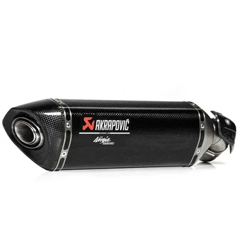 Akrapovic 배기 머플러용 내열성 알루미늄 스티커 데칼, 오토바이 배기 데칼 