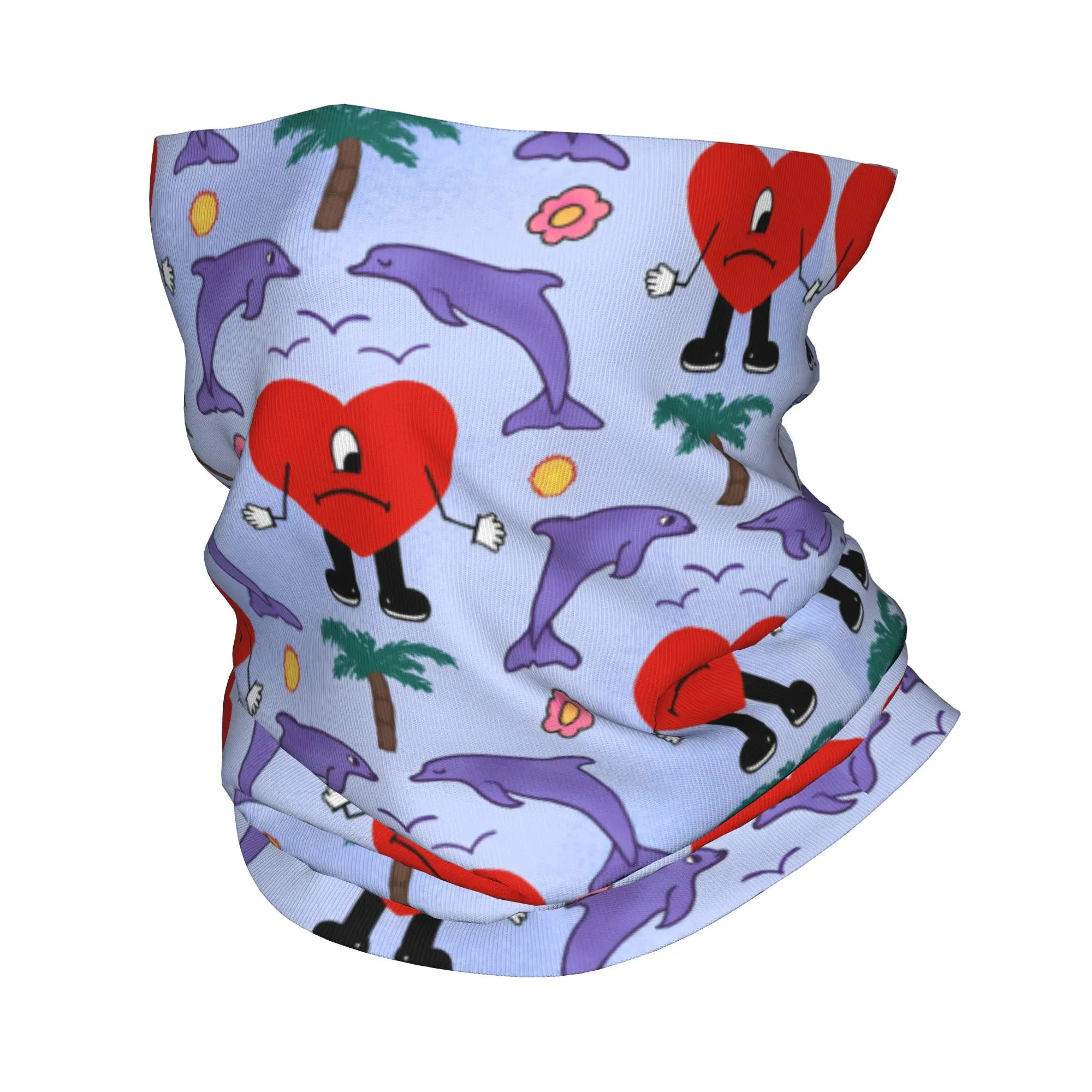 Custom Hot Rock Music Bad B-Bunnyes Bandana Neck Gaiter UV Protection Face Scarf Cover Men Classic  Headband Tube Balaclava