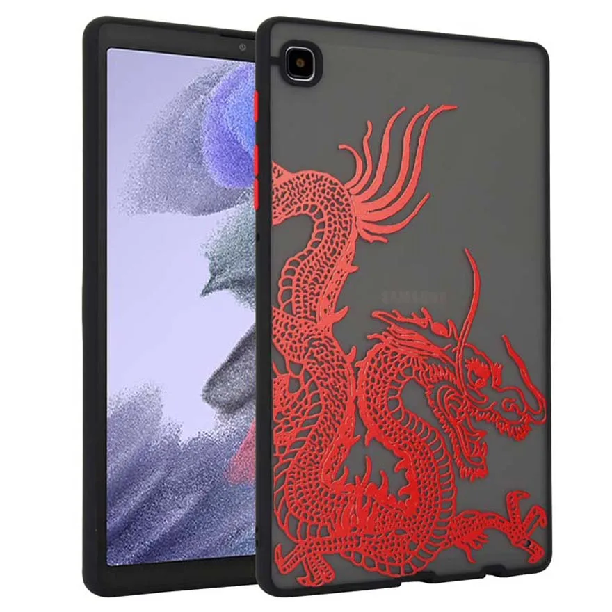 Voor Samsung Galaxy Tab A9 Plus Case 2023 11 Inch Chinese Loong Dragon Matte Cover Voor Galaxy Tab S9 S8 S7 S9 Fe Funda Capa