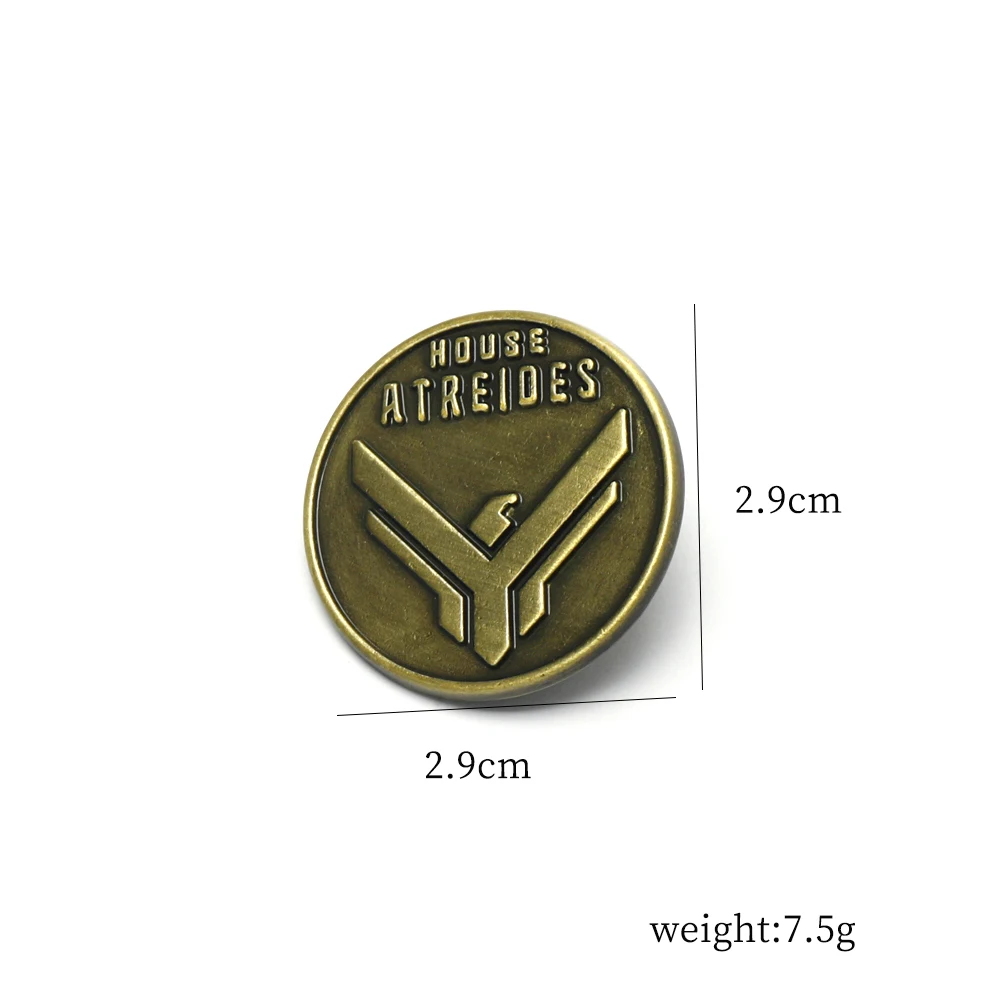 Science Fiction Movie Dune Vintage Brooch House Atreides Frank Herbert Commemorative Badge Pin For Men Women Backpack Jewelry
