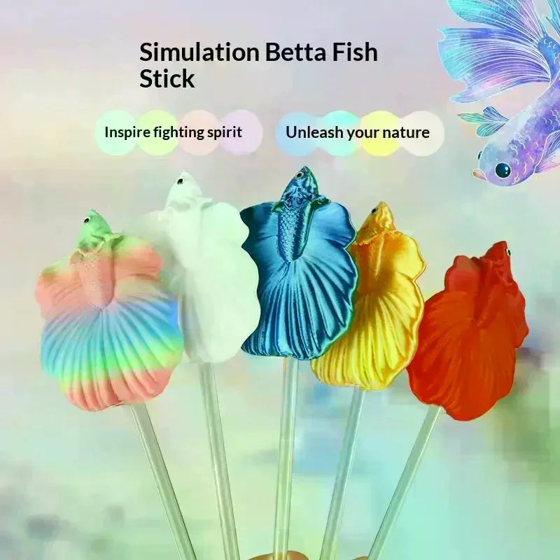 Aquarium Fish Colorful - Kleurrijke aquarium betta trainingsstokje van plastic,