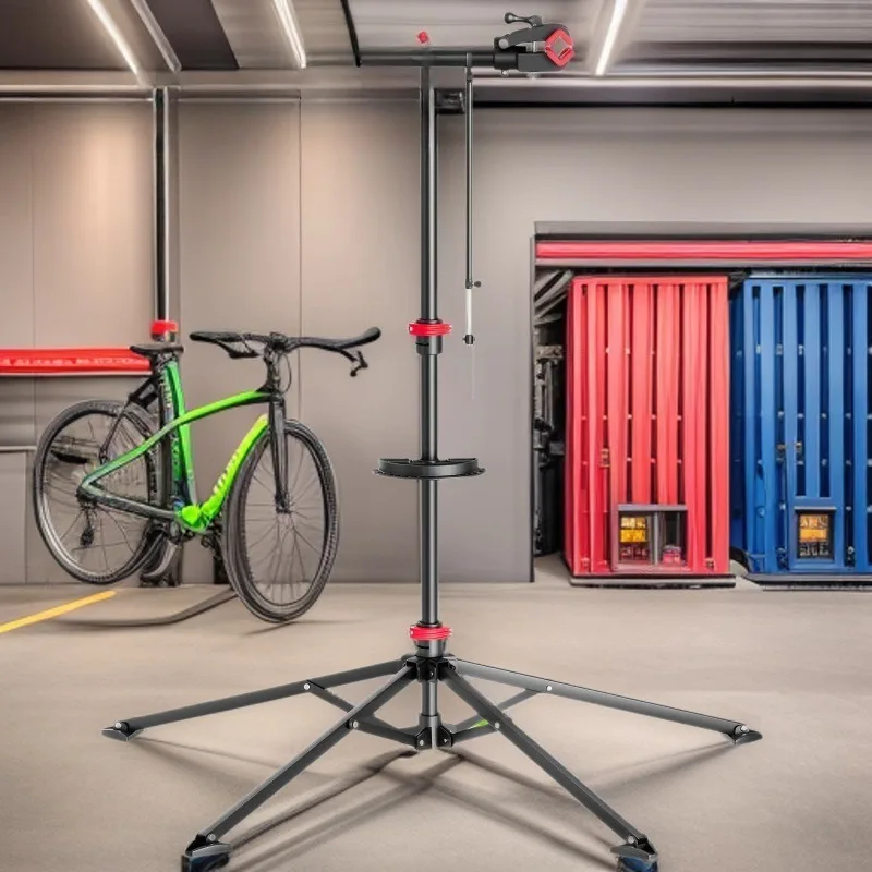 

Bicycle Repair Stand Mountain Bike Frame Folding Quick-release Display Stand Bike Repair Workbench Bicycle Maintenance Supplies