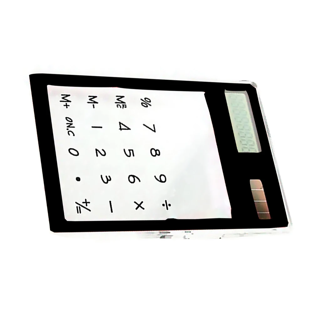 Mehr farben transparenter Touchscreen Energie sparender Solar-8-Bit-Mini-Rechner