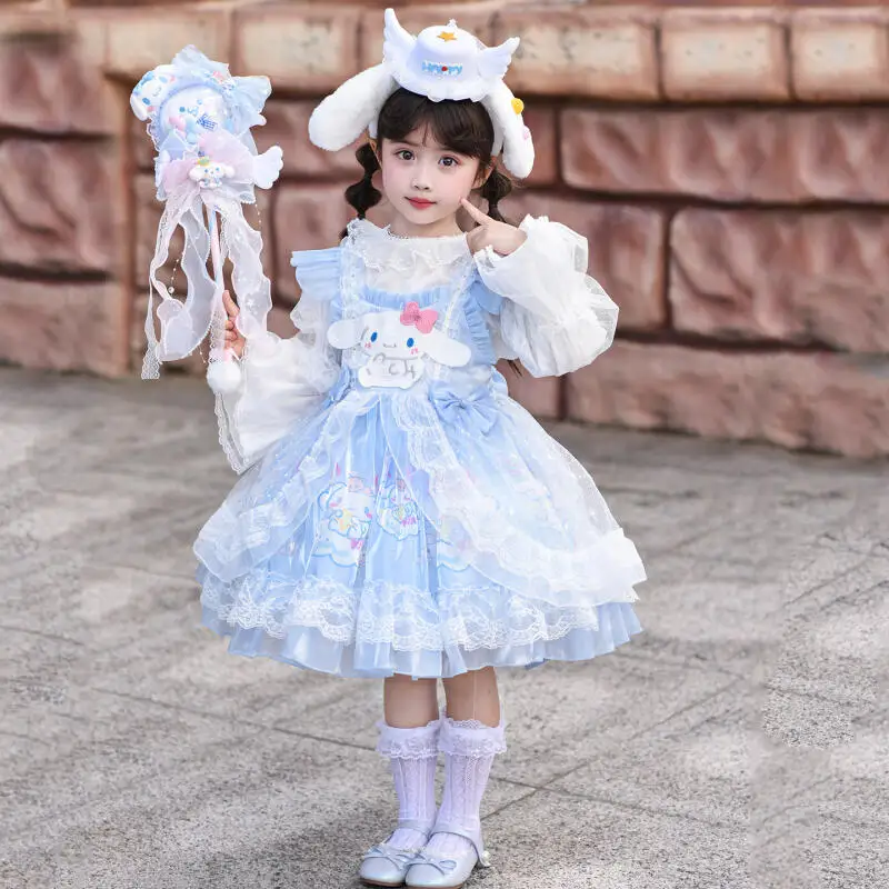

Платье Лолита для девочек, милое платье принцессы для девочек, новая летняя юбка-пачка, детская весенне-осенняя базовая рубашка-топ