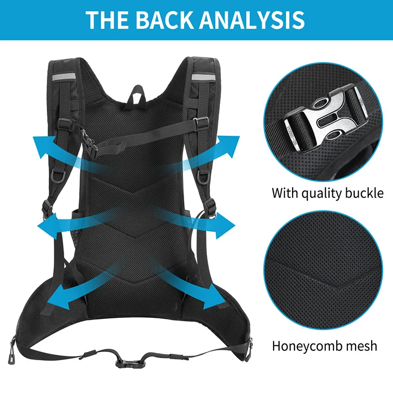 Mochila para deportes al aire libre impermeable de gran capacidad senderismo y senderismo bolsa todoterreno ciclismo bolsa de agua mochila hombres mujeres