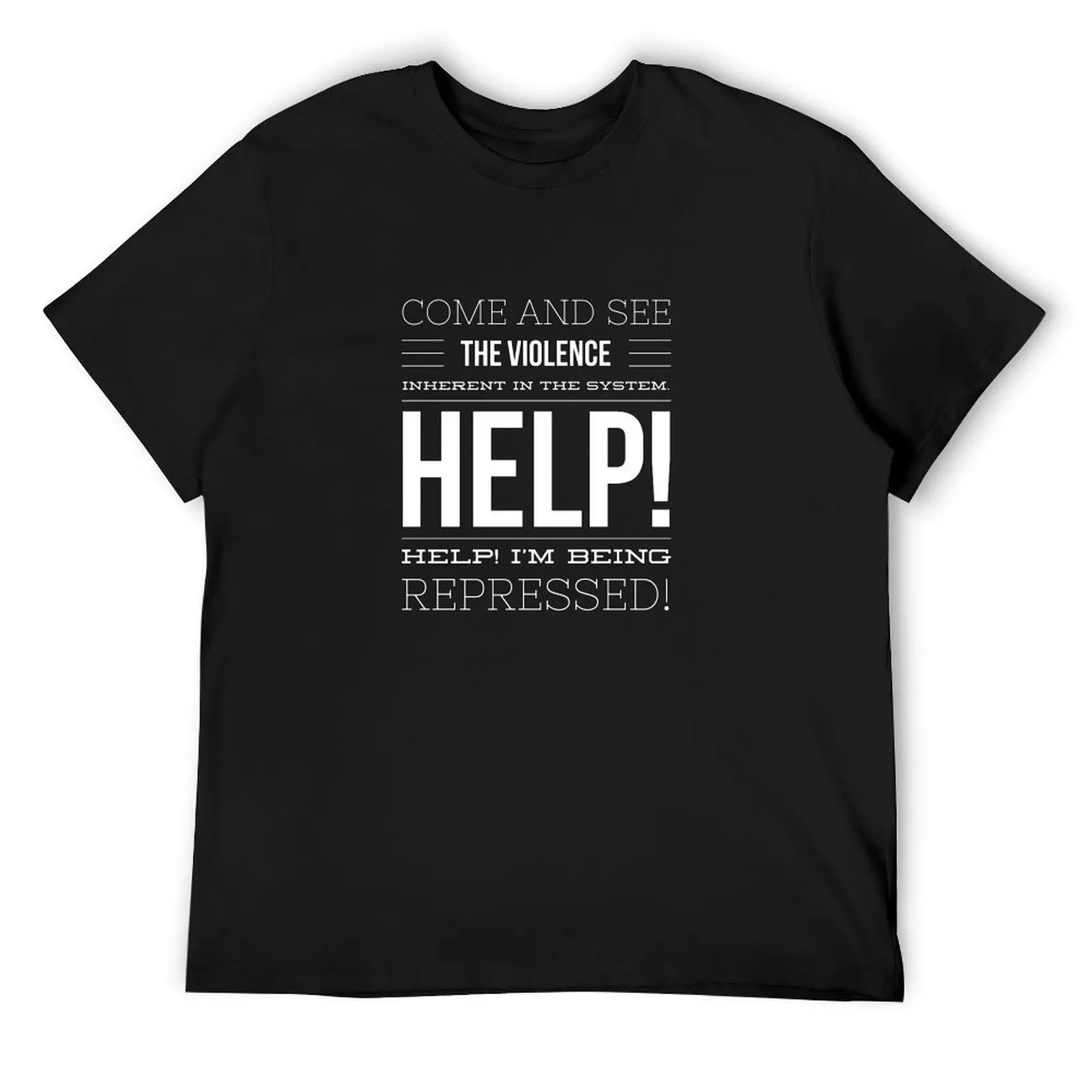 

Help Help! I'm being Repressed T-Shirt summer top oversizeds cotton graphic tees essential t shirt mens graphic t-shirts funny