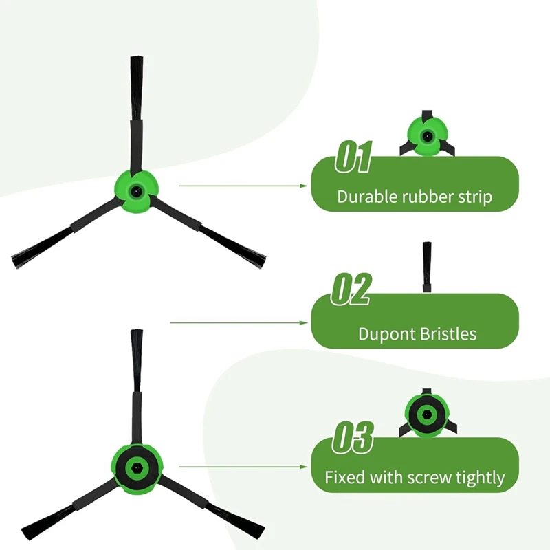 Komponen pengganti untuk Irobot Roomba Combo I3 + I5 + J5 + Robot penyedot debu Aksesori Roller Side Brush Filter bantalan pel