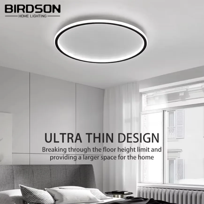 

Ultra Thin LED Ceiling Light Bedrooms Living Rooms Study Rooms Kitchens Aisle Lamp Remote Dimming Home Decor Lighting Fixtures