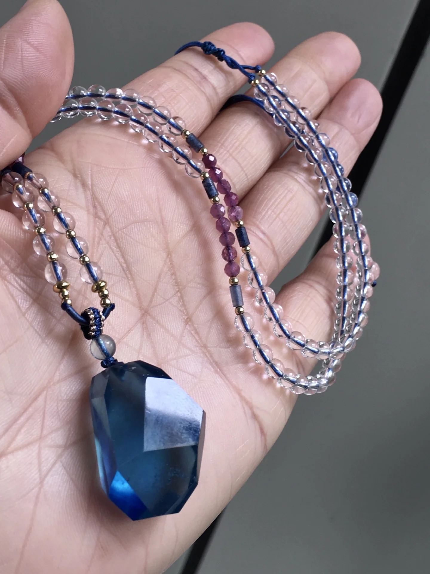 

Натуральный синий аквамарин, прозрачный женский кулон, граненый камень 28/20/13 мм, серебро 925 пробы, ожерелье, кулон AAAAAA