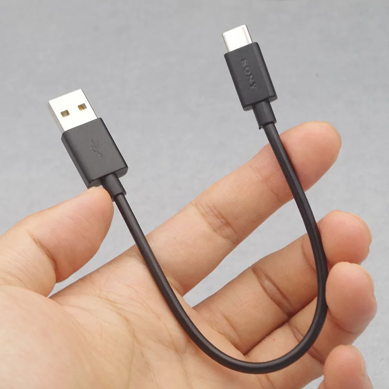 Oryginalny krótki kabel ładujący 20 cm do słuchawek Sony Bluetooth Głośniki USB C do USB A Przewód ładowarki do transmisji danych