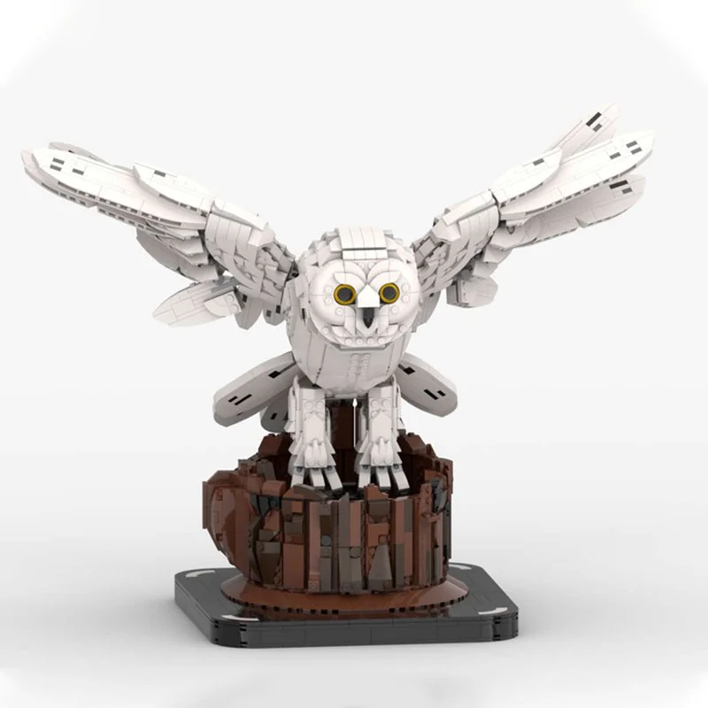 

1838 шт. MOC фэнтезийные совы Бассесс волшебный дисплей модульная модель «сделай сам» строительные блоки игрушки на день рождения подарок