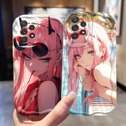 Darling In The Franxx Anime Art For Samsung A55 A54 A53 A52 A35 A34 A33 A32 A25 A24 A23 A22 A21S A15 A13 A14 5G Wave Oil Back