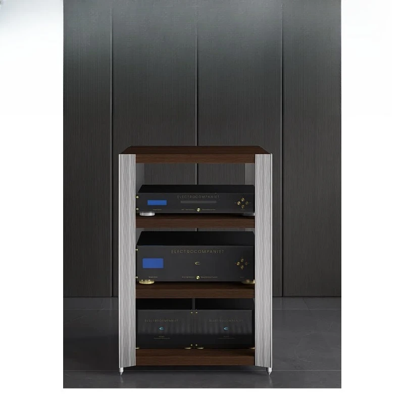 Cinema power amplifier cabinet KTV equipment rack, wooden mobile power amplifier rack, bucket cabinet CD audio and video