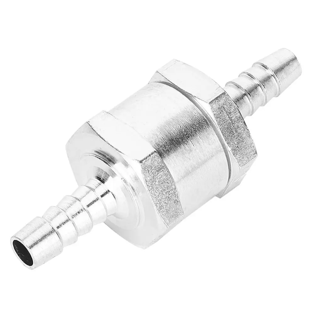 

1PCS 6MM Size Check Valve One Way Design Premium Aluminium Fuel Valve Aluminium Material One Way Petrol Valve Automotive
