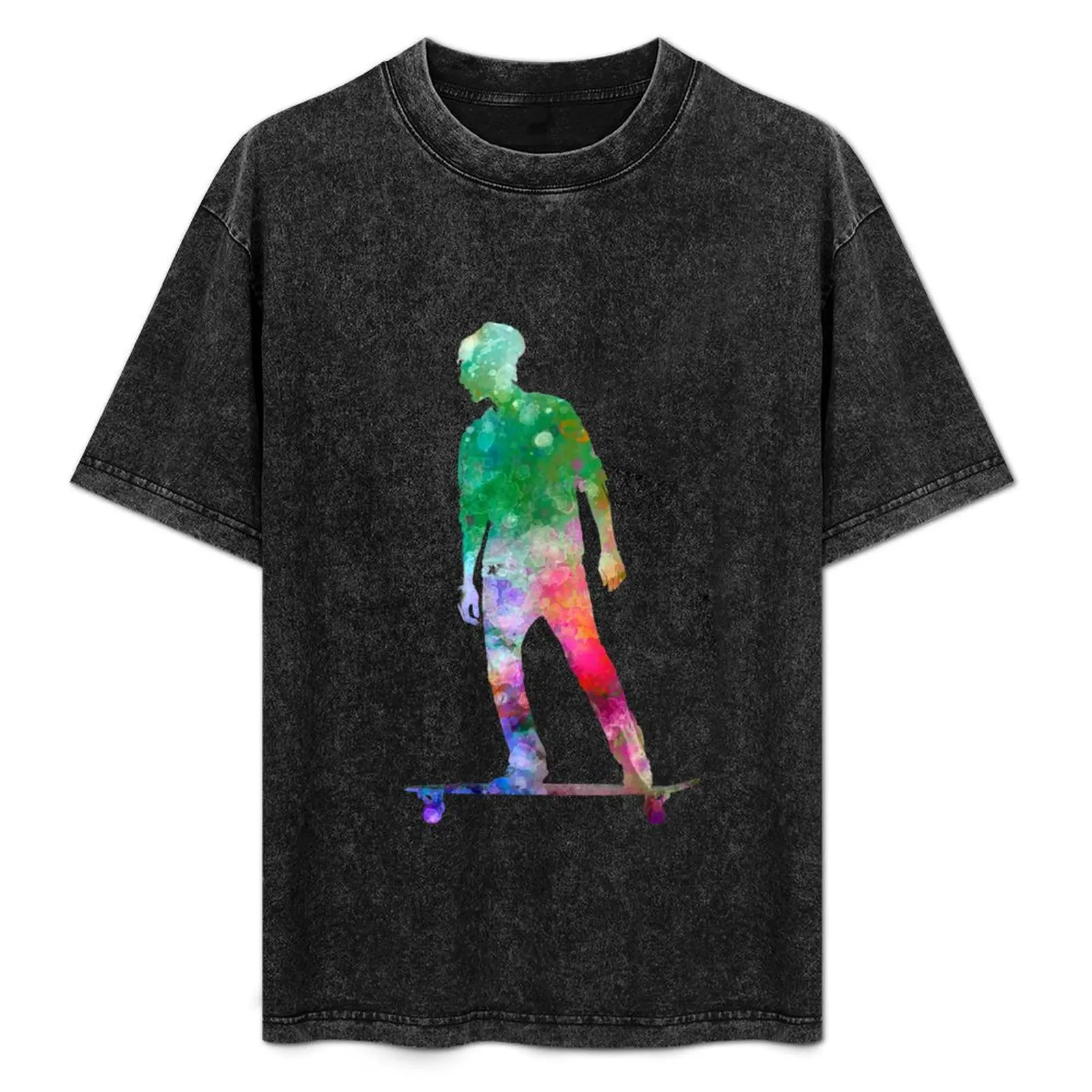 

Man skateboard 08 in watercolor T-Shirt Performance Dry Fit T-Shirt