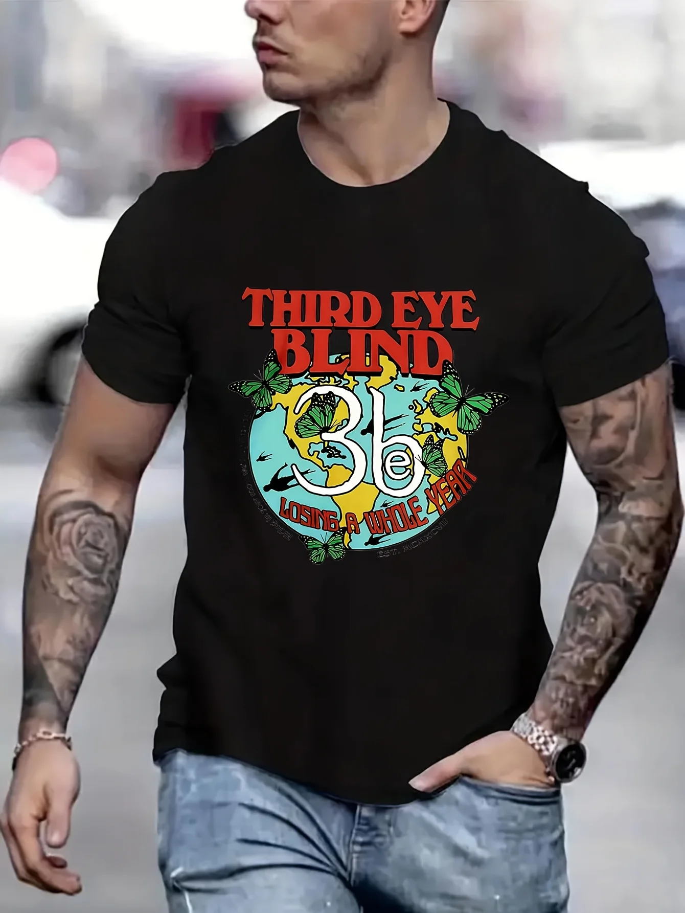 

Third Eye Blind Band Men's Summer Top Oversized T-Shirt Printed T-Shirt Funny T-Shirts Anime Clothes B5020670