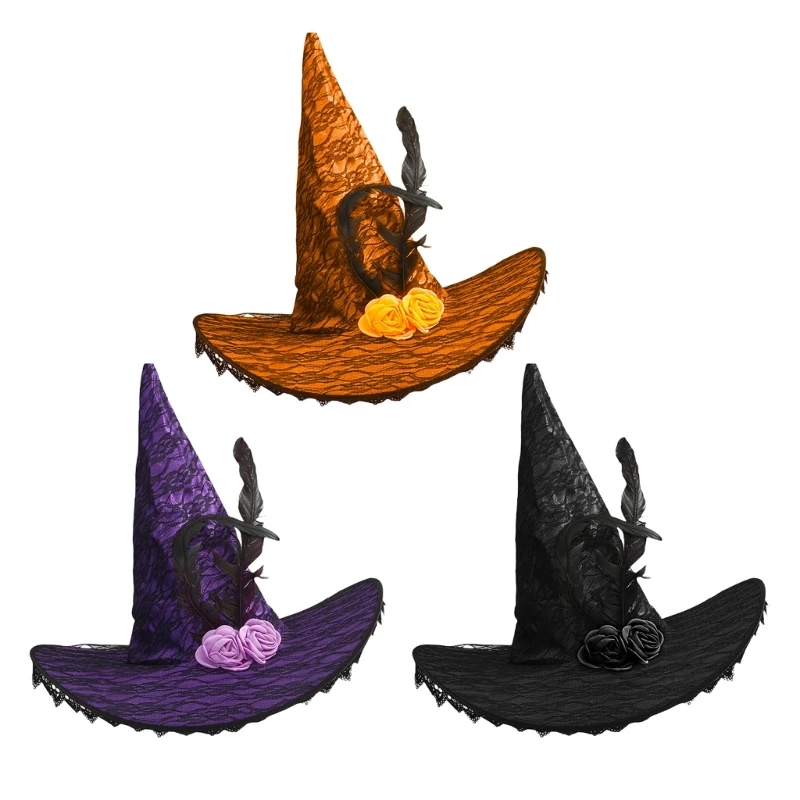 

A2ES Soft Fashionable Hat Gothicism Witch Costume Hat Outdoor Activity Hat for Female