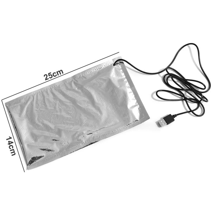 USB Plug Electric Heated Plate Food Water Drink Milk Thermostat Heater Gasket Portable Bento Lunch Box Heating Pad 5V 12V 24V