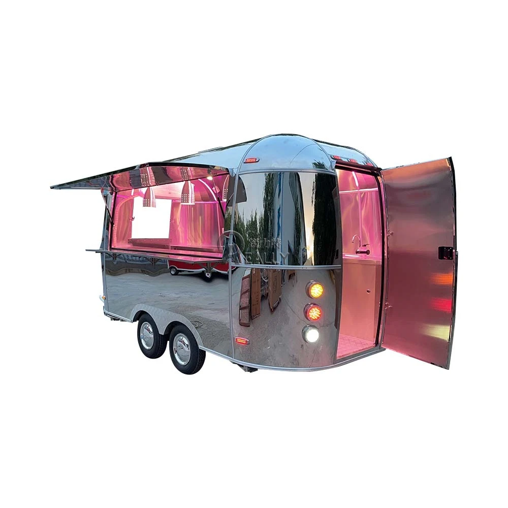 2024 Airstream Food Truck Ice Cream Van Supplies Burger Fully Caravan Equinped Food Trailer