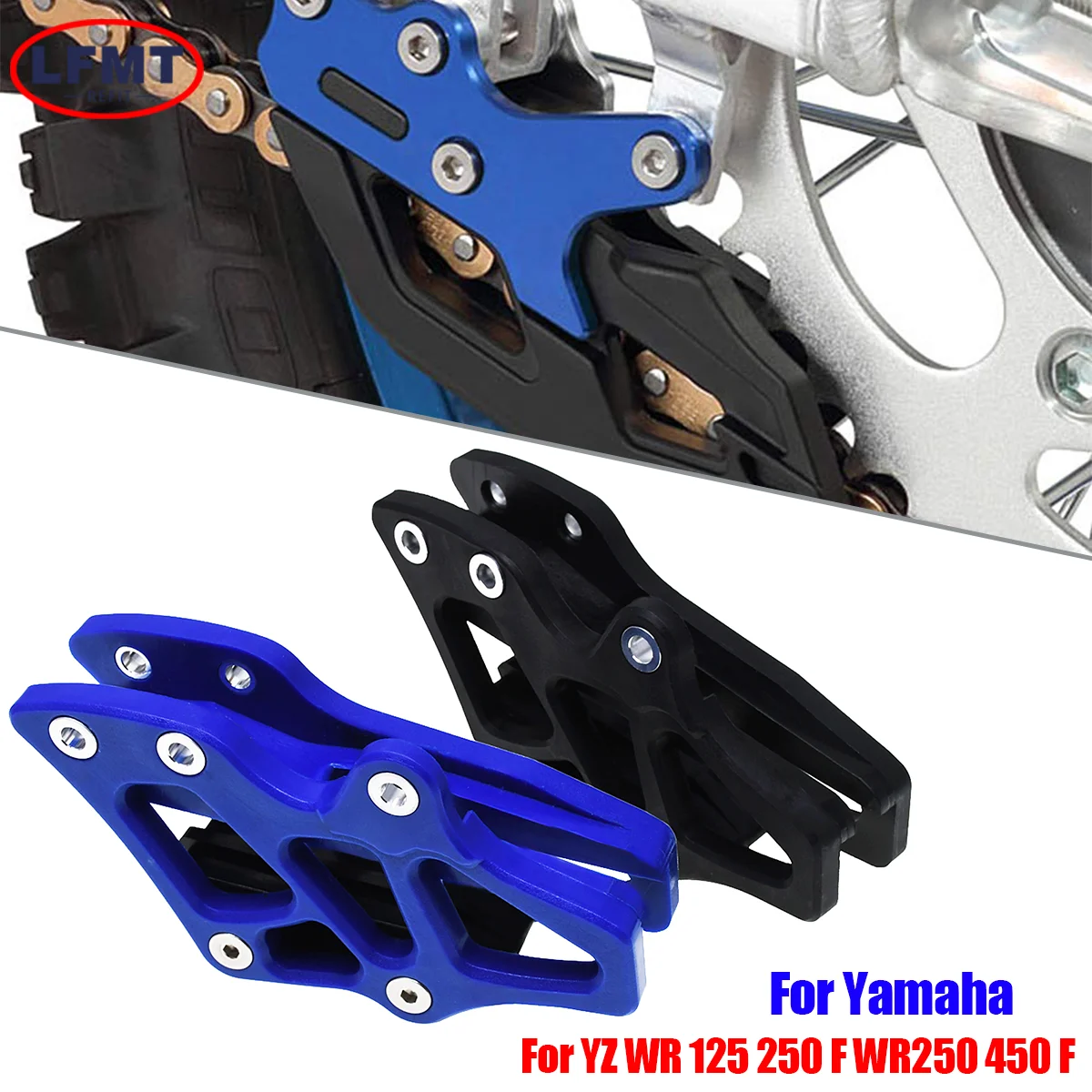 Für Yamaha Motorrad Schwingarm-Kettenführung, untere Rollenkettenführung, Kettenrad-Schutzteile YZ WR 125 250 250F 250X 450F