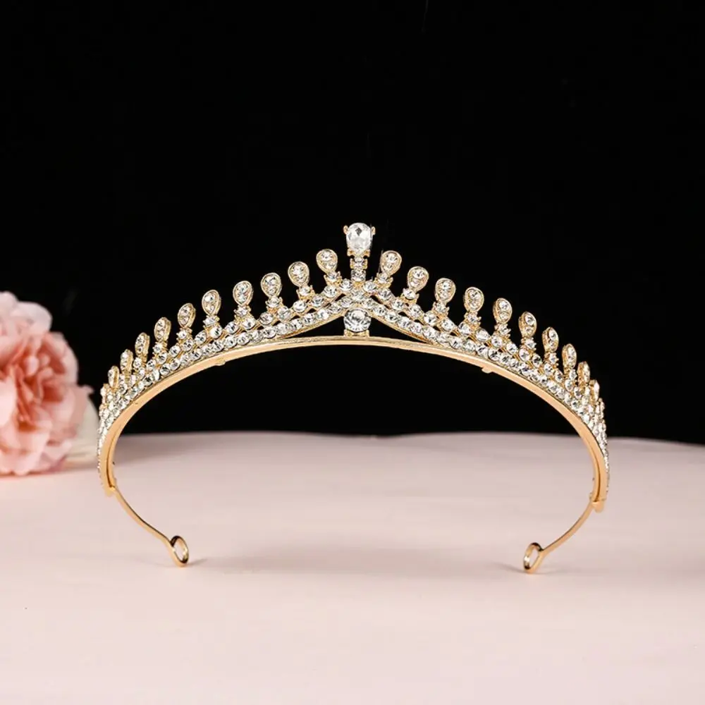 Hair Jewelry Crystal Bridal Crown Zircon Shiny Rhinestone Headband Elegant Luxury Princess Tiara Hair Jewelry Accessories