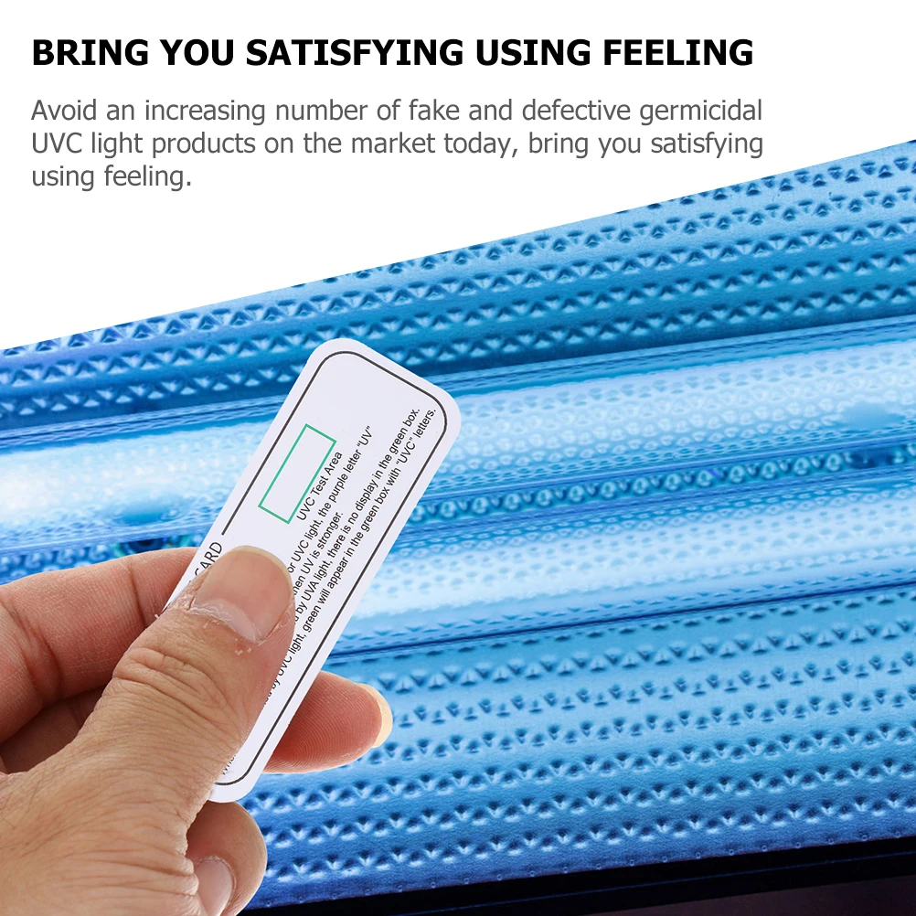 5pcs Testing Cards UVA UVC Detection Strips Germicidal Identifier For Lamp Boxes Uv Identifiers Welding Accessories