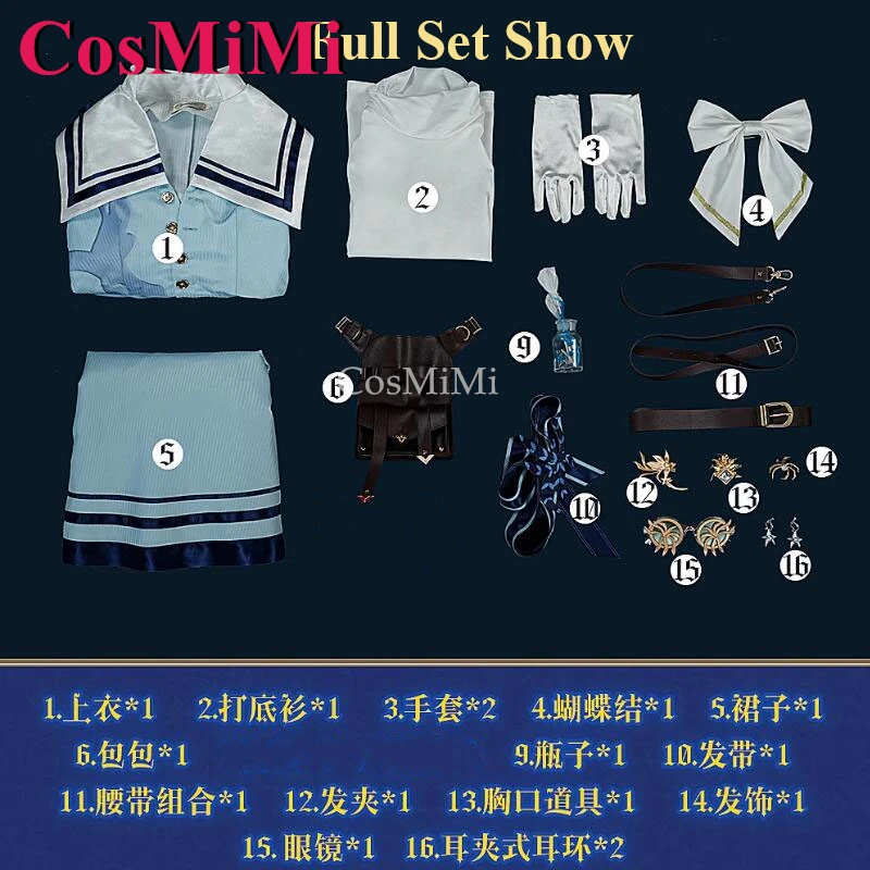 CosMiMi لعبة الهوية الخامس إميلي داير/الطبيب تأثيري حلي الحفاظ على زهرة الجلد الحلو فستان كرنفال حفلة لعب الأدوار الملابس