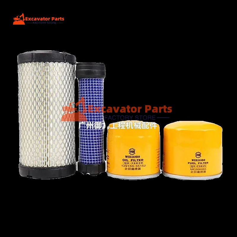 For Ishikawa Island IHI18 20 Oil filter diesel grid air filter hydraulic filter cartridge filter Excavator Parts