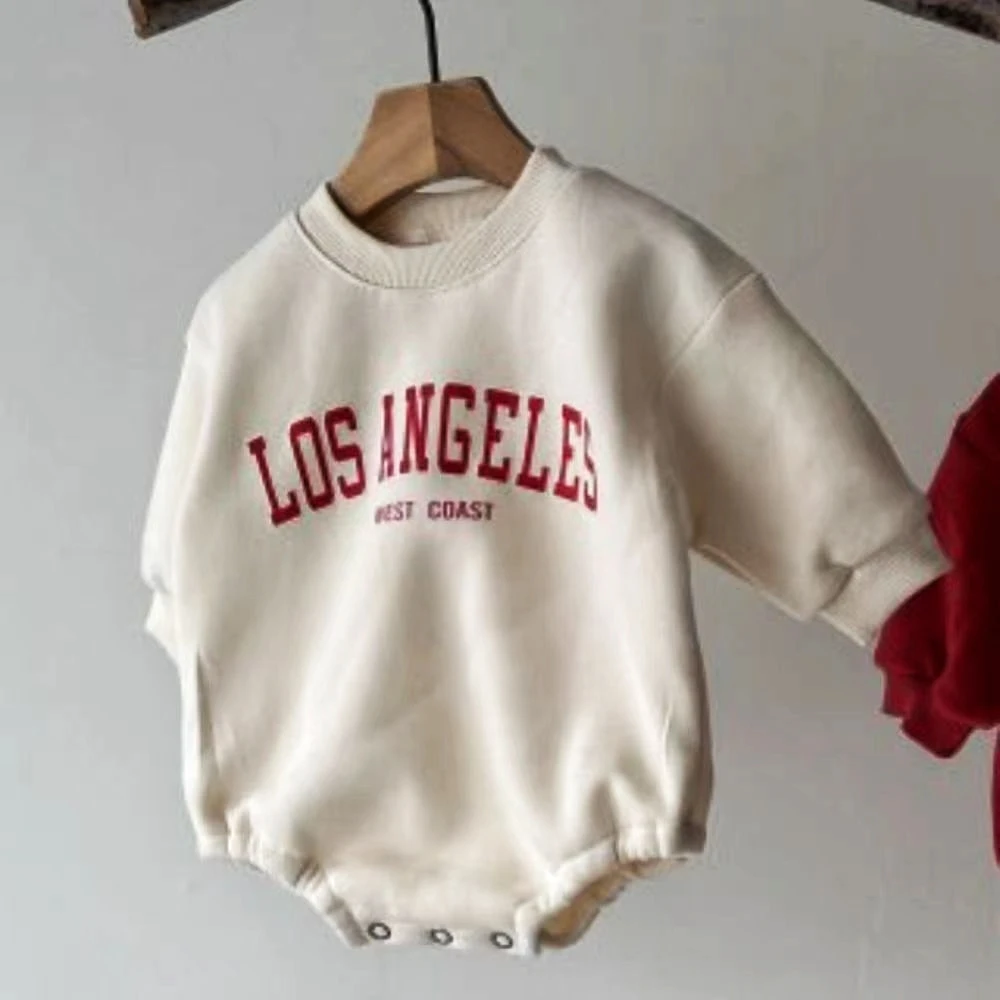 النسخة الكورية من الخريف والشتاء طفل الفتيان والفتيات رسالة القطن القطيفة عارضة جولة الرقبة فضفاضة بذلة الزحف دعوى #4