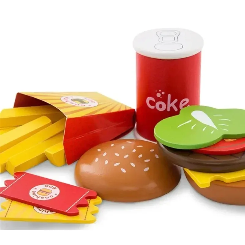 [Engraçado] 100% seguro 26 pçs/set bebê jogar casa brinquedos woody simulação batatas fritas alimentos hambúrgueres coca-cola brinquedo de cozinha educacional interativo