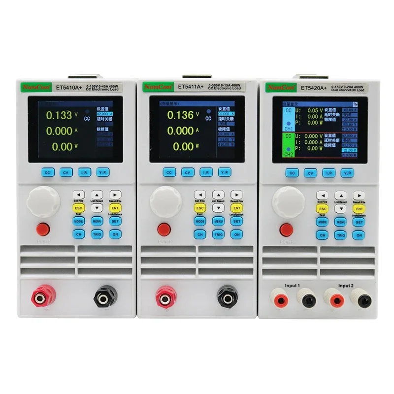 NanCon Single-channel Programmable Electronic Load 400W Input 0-150V/0-40A High Accuracy IP67 Protection 1 Year Laboratory TFT