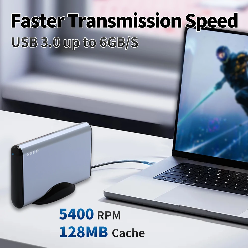 JMachen 6 تيرابايت محمول للألعاب HDD نظام 3 في 1 وحدة تحكم ألعاب ريترو مع 65000+ AAA وألعاب ثلاثية الأبعاد ورجعية لأجهزة PS5/PS4/PS3/XBOX/Switch