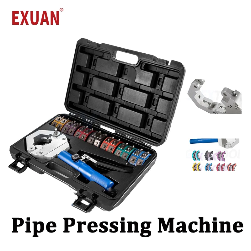 Hydraulic Hose Crimping Tool Manual AC Hose Crimping Kit Car Air Conditioning Repair Kit Portable Handheld Pipe Crimping Machine