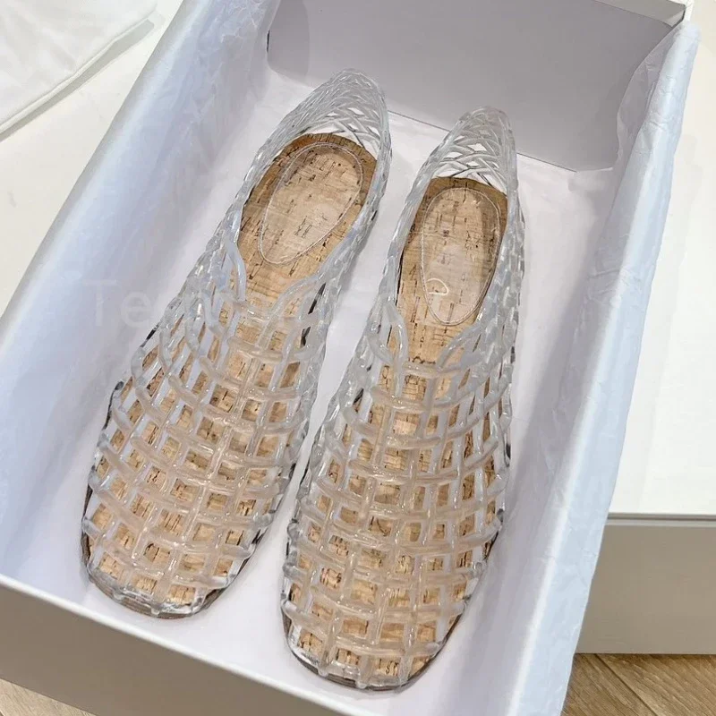 New Fashion Top Quality Women R0w Mara Slides Flats Luxury Designer Shoes for Women Jelly Sandals Mary Jane Shoes