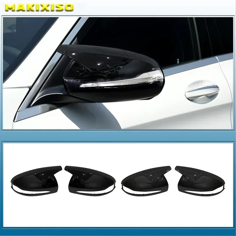 

Black Side Mirror Caps For Mercedes Benz W205 W222 W213 W238 X205 X253 C217 W463 C253 W253 Cover C S GLC E G Class AMG replace