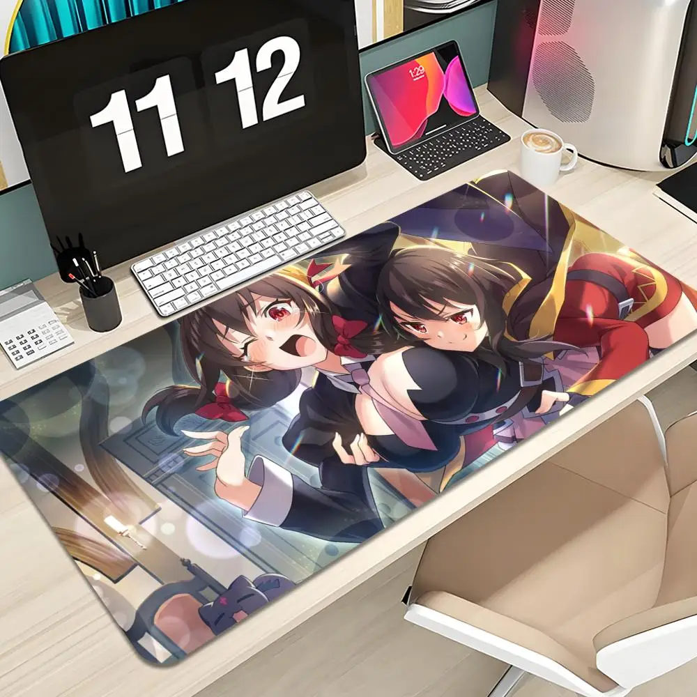 

konoSuba Mouse Pad Keyboard Mousepad large 1200X600 mm Desk Mat PC Gamer Office Carpet Home Table pad