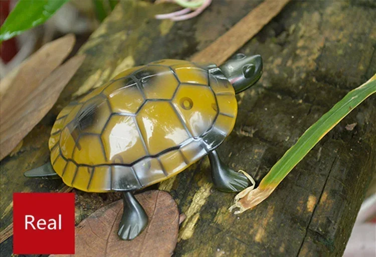 Jouet de simulation électronique RC pour animaux de compagnie, jouet de farce, modèle de robot tortue, son et lumière, télécommande intelligente, drôle, cadeau pour enfants