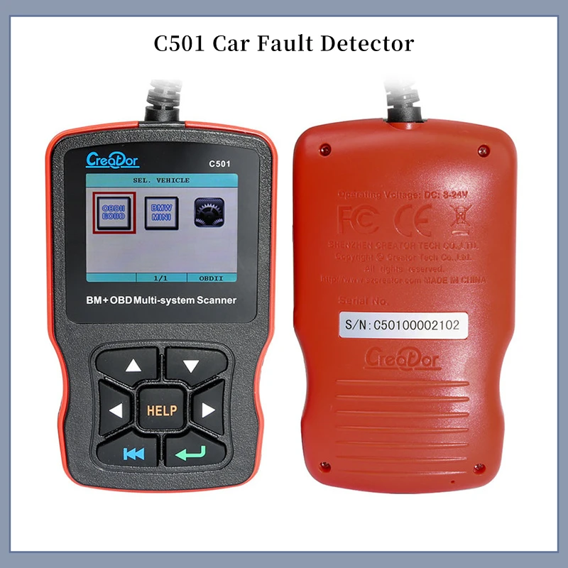 

C501 OBD2 Диагностический инструмент сканера Функции сброса кодов для BMW