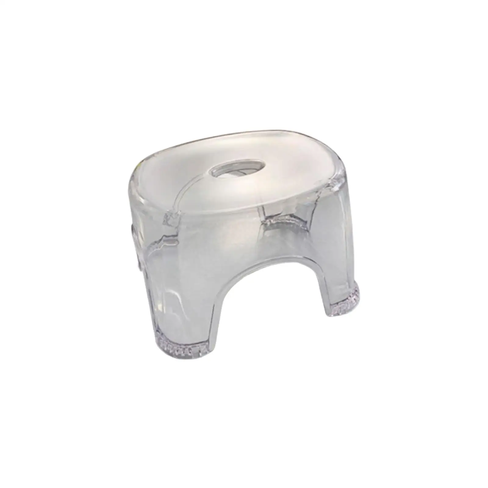 Acrylic Bathroom Stool Shoe Changing Stool Non Slip Clear Stable for Bedside