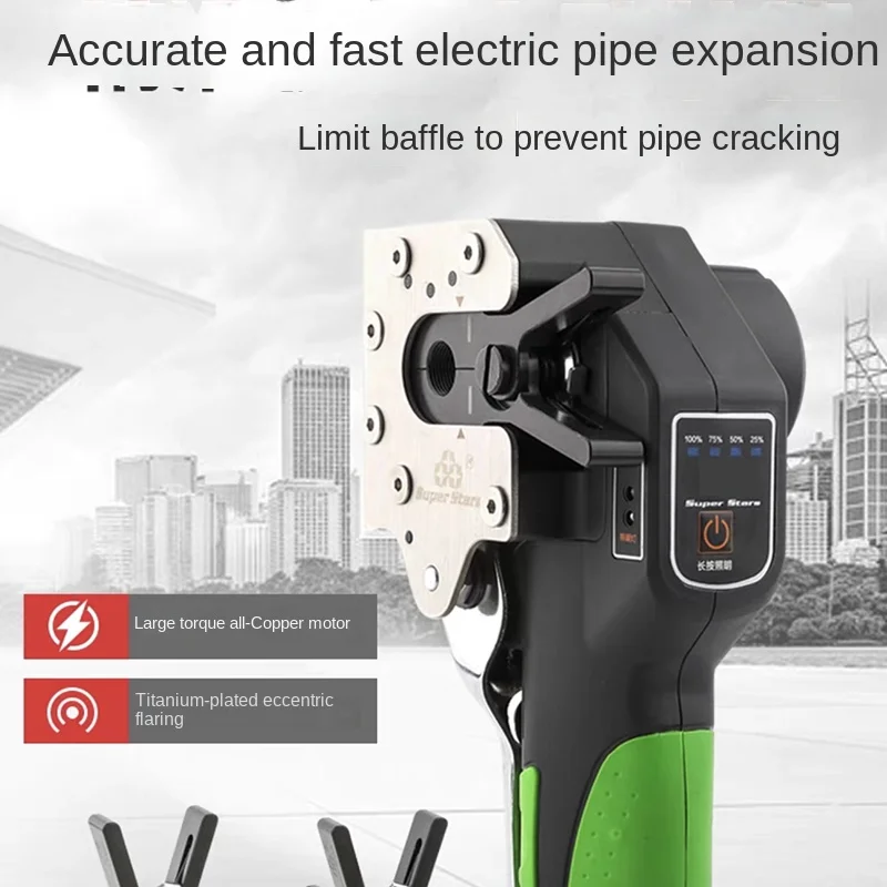 Sconto Espansore per tubi per condizionatore d'aria senza fili St-E900A Batteria al litio completamente automatica Torcia per tubo in rame Aria condizionataNEW