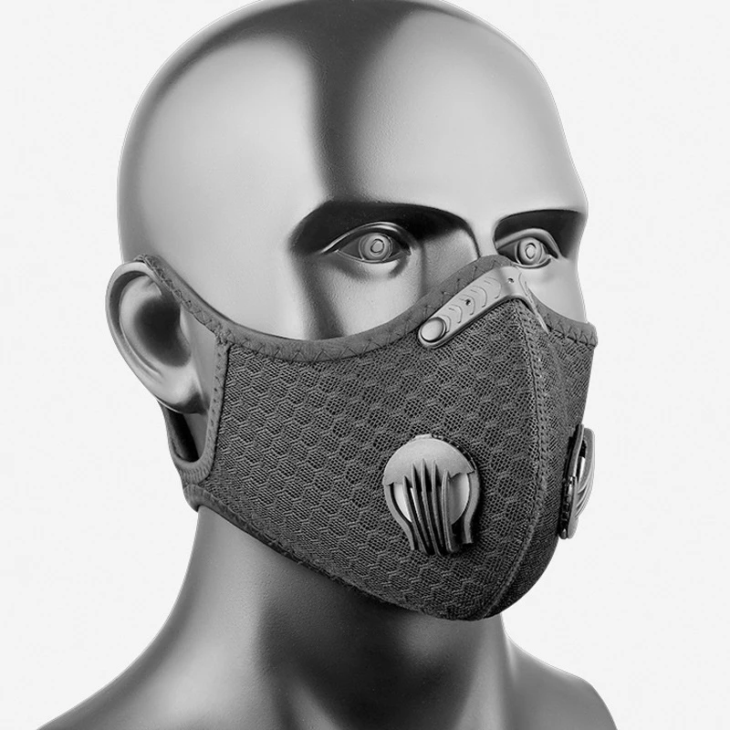 Cycling Mask Men And Women Wind And Dustproof Bicycle Equipment Cold And Warm Mask Half Face Running Breathable Activated Carbon