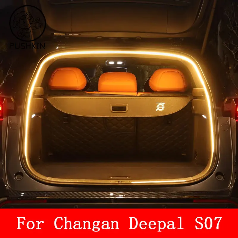 

For Changan Deepal S07 S7 Car Rear Trunk LED Light Bar Strip Trunk Interior Brightening Decorative Lamp Strip Automatic Light