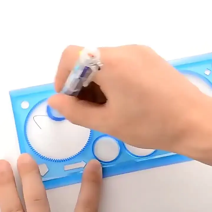Geometria spirograph desenho estênceis conjunto modelo de pintura arte artesanato criativo crianças brinquedo educativo variedade de flores régua