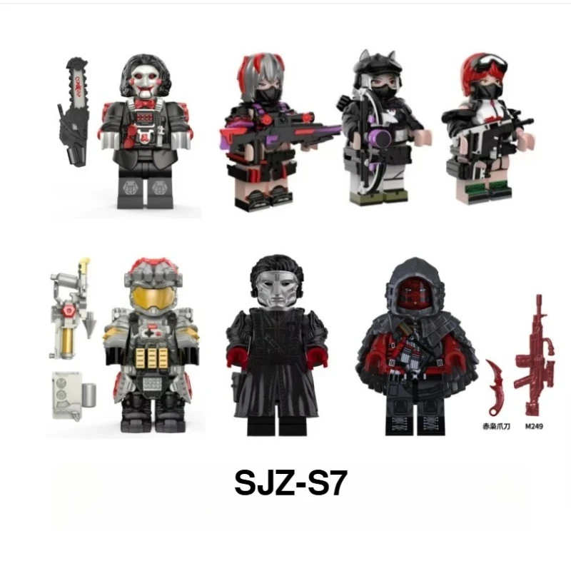 Mini blocs de construction, forces spéciales, poupées humanoïdes, blocs de construction de soldats, jouets, cadeaux d'anniversaire, personnages de dessins animés