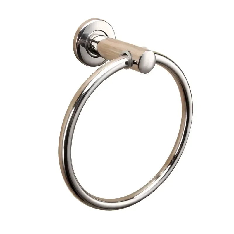 AP01 Wall-mounted Multi-purpose Stainless Steel Single Towel Ring for Bathroom Accessories and Hotel Bathroom for