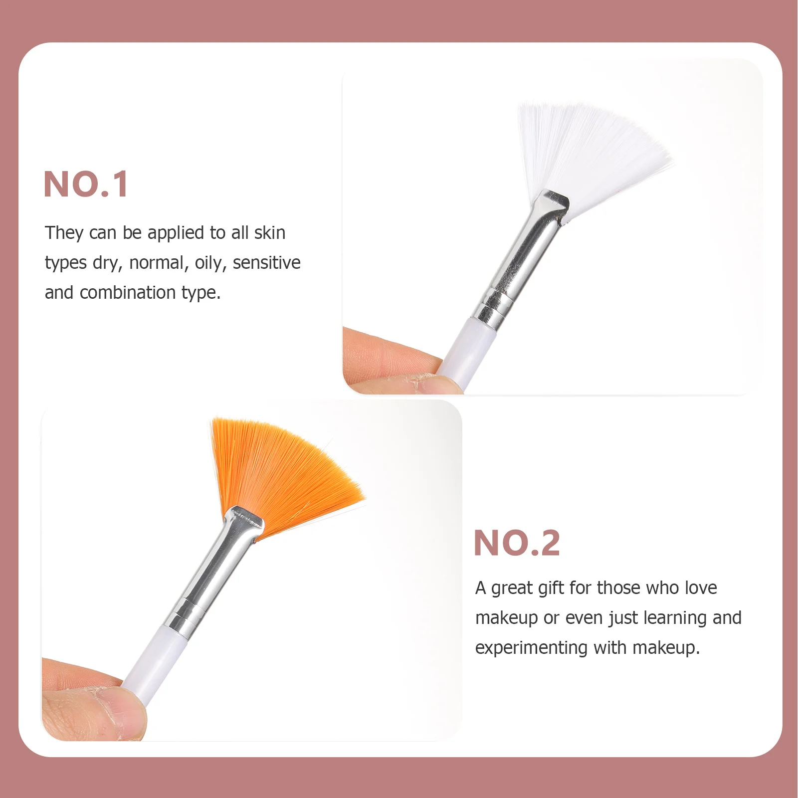 4 Uds cepillo para mascarilla Facial Material de nailon herramienta aplicadora suave para cara barro arcilla Diy máscara reutilizable cuidado de la piel salón de maquillaje