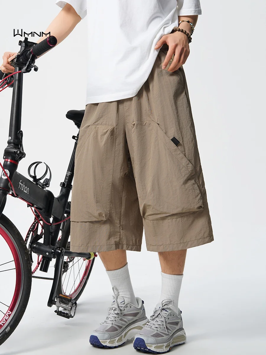 

Men's Casual Hiking Pants Large kets Qui Dry Wide Leg Loose Fit Summer orts Faionable Urban Sle Polyester Fiber