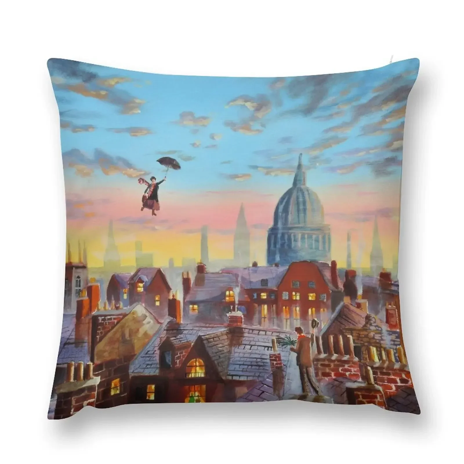 

Mary Poppins & Bert II Throw Pillow Christmas Cushion For Home New year Pillowcases pillow