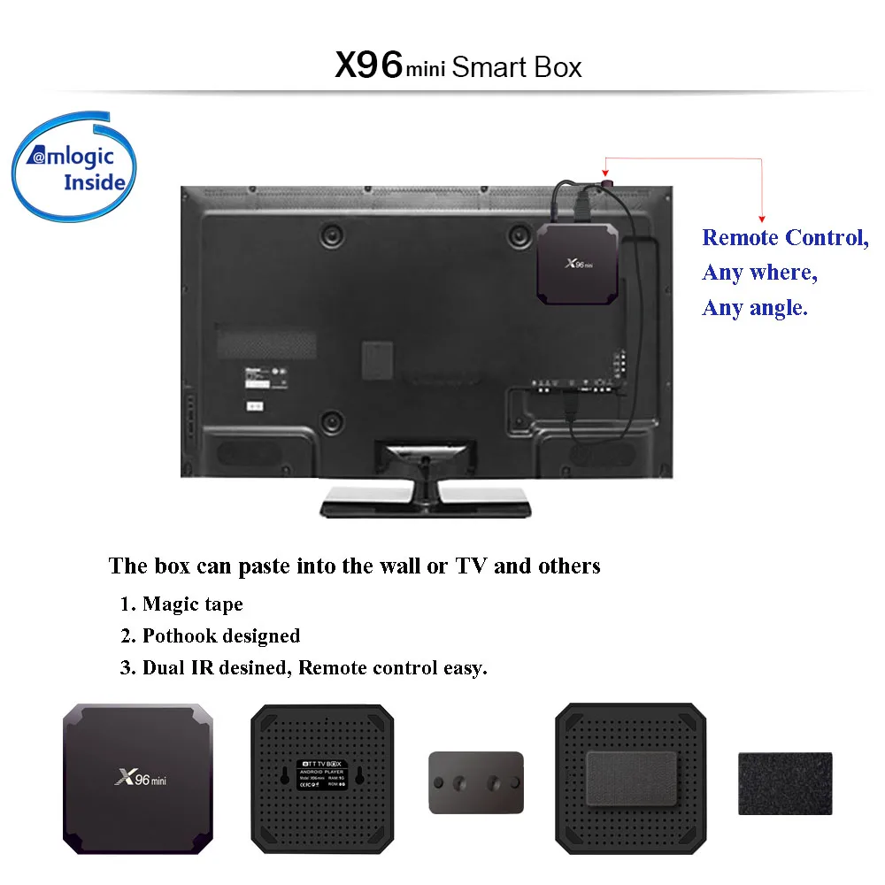 X96Mini Smart TV BOX Android 11 Amlogic S905W2 رباعي النواة 1GB 8GB يدعم 4K 3D 30tps WiFi 2.4 جيجا هرتز H.265 VP9 x96mini Set Top box #4