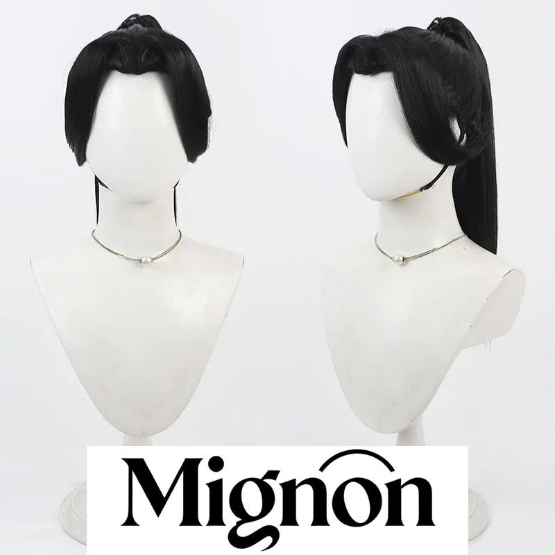 

Nezha Mother cosplay wig widow's peak detachable ponytail Halloween gift